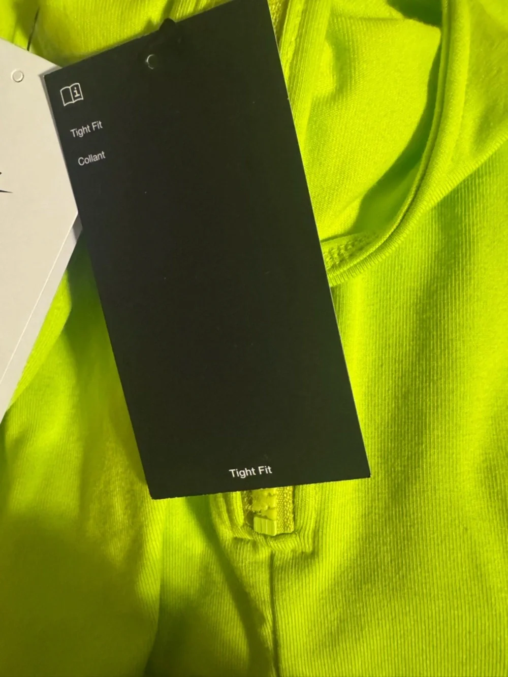 Nike Neon Lime Zip-Front Tank Dress